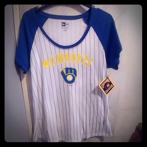 New Era Brewers shirt
